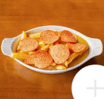Pepperoni, Chips, Cheese & Choice of Sauce